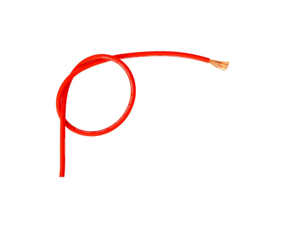 Auto-Connect Power Cable OFC Flex 10mm2 Red 100m - Universele Kabels & Connectoren - artikel 720PC10OFCR