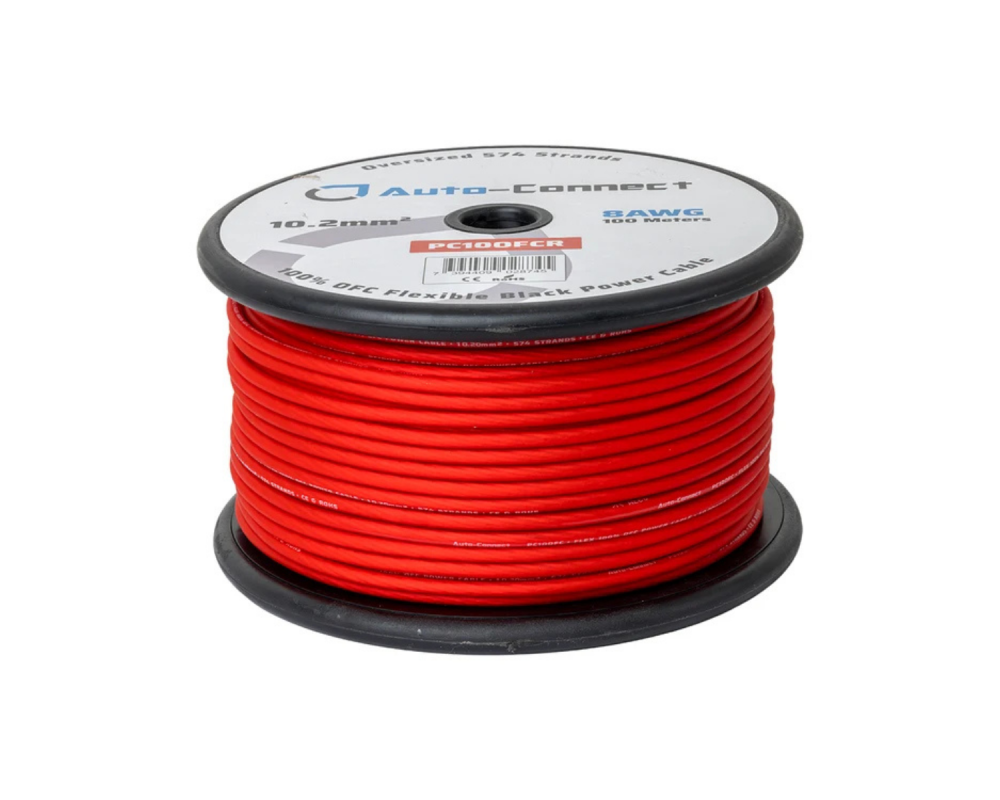 Auto-Connect Power Cable OFC Flex 10mm2 Red 100m - Universele Kabels & Connectoren - artikel 720PC10OFCR - afbeelding 5