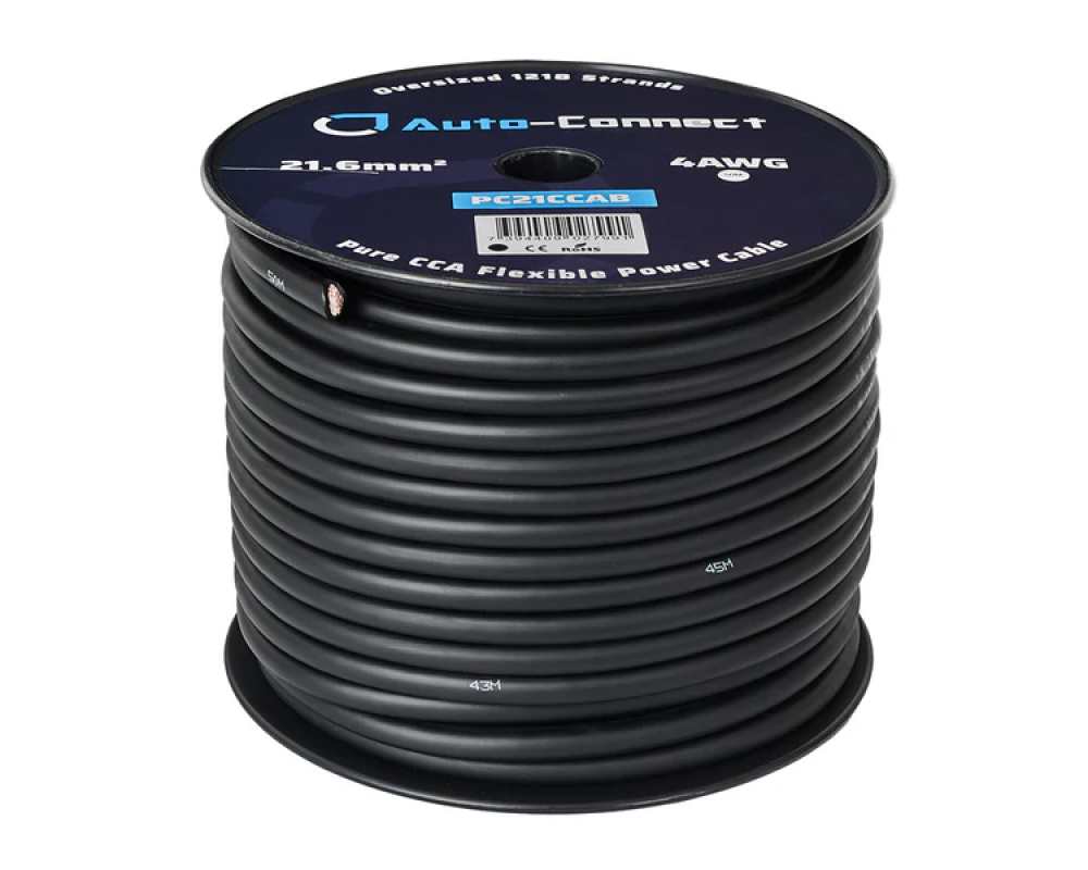 Auto-Connect Power Cable CCA Flex 10mm2 Black 50m