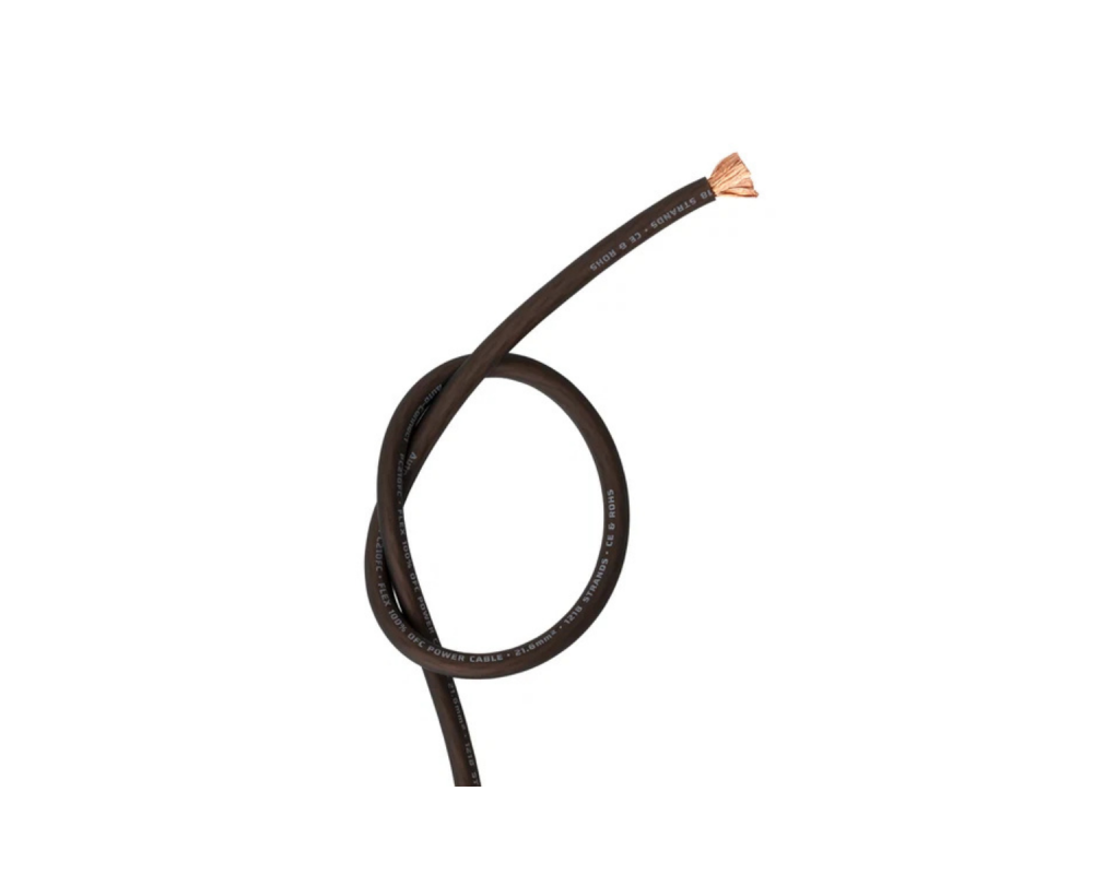 Auto-Connect Power Cable OFC Flex 21mm2 Black 50m - Universele Kabels & Connectoren - artikel 720PC21OFCB