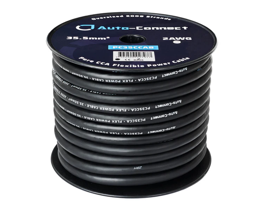 Auto-Connect Power Cable CCA Flex 35mm2 Black 30m