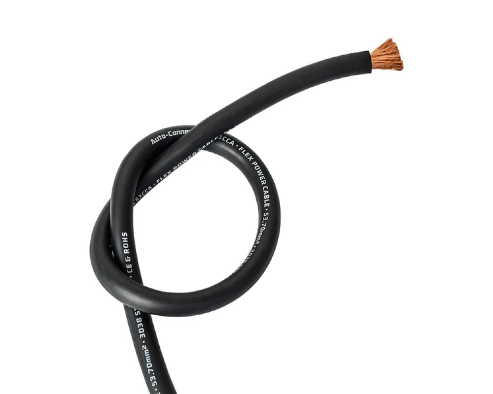 Auto-Connect Power Cable CCA Flex 53mm2 black 20m
