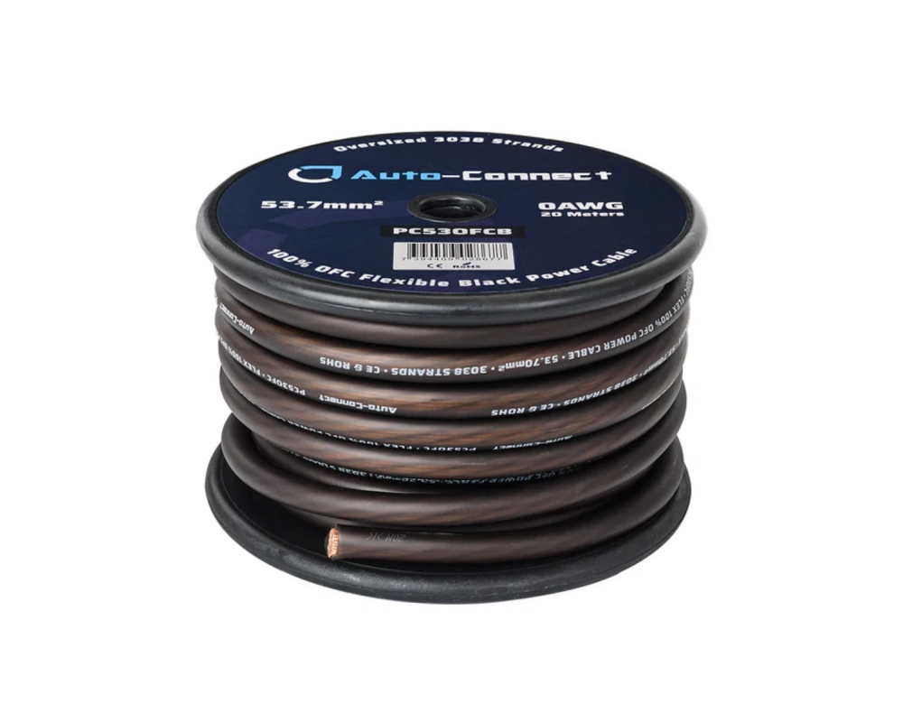 Auto-Connect Power Cable OFC Flex 53mm2 Black 20m - Universele Kabels & Connectoren - artikel 720PC53OFCB - afbeelding 5