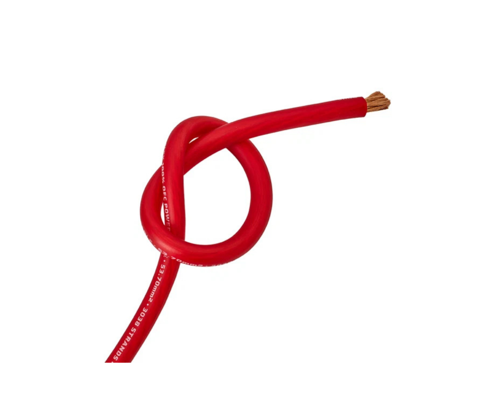 Auto-Connect Power Cable OFC Flex 53mm2 Red 20m - Universele Kabels & Connectoren - artikel 720PC53OFCR