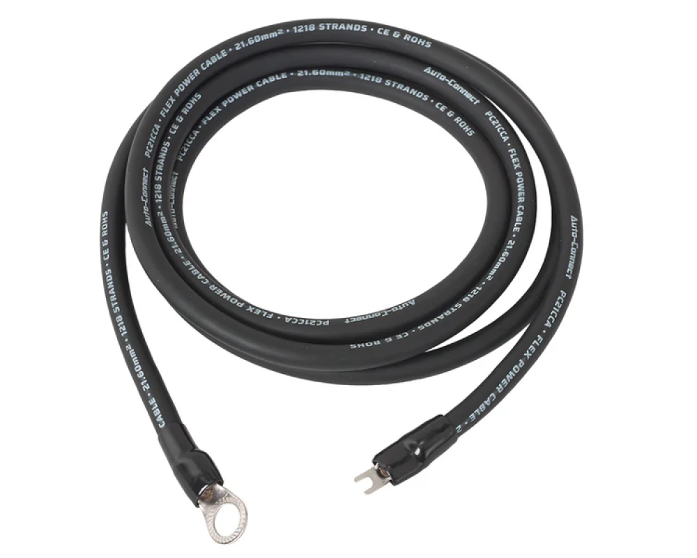 Auto-Connect Power cable CCA 21mm2 Term. 2.5M black afbeelding 2