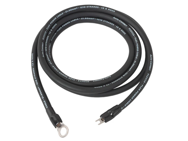 Auto-Connect Power cable CCA 21mm2 Term. 2.5M black afbeelding 3