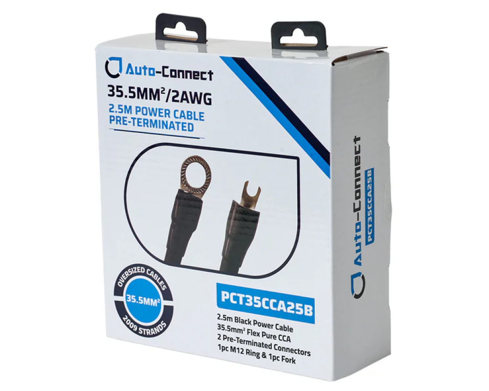 Auto-Connect Power cable CCA 35mm2 Term. 2.5M black afbeelding 4