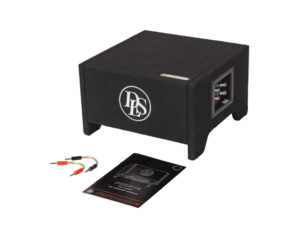 DLS 1x8" / 2500mm Slim Subwoofer Kist (Downfire)
