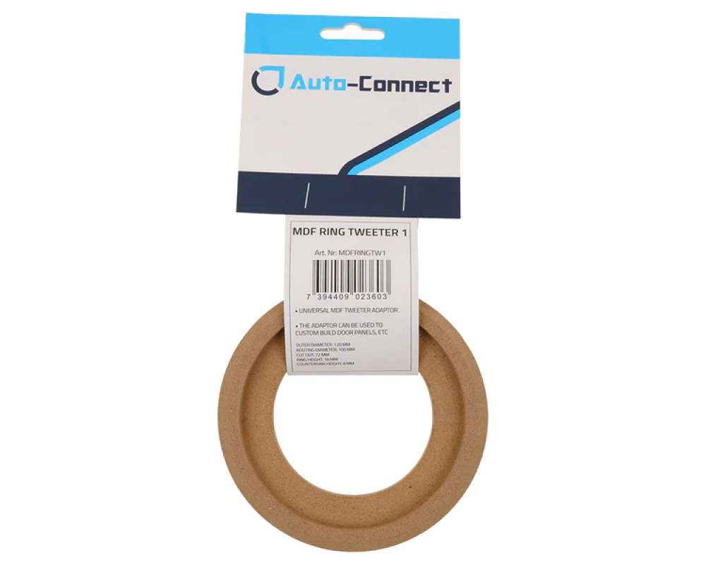 Auto Connect MDF Installation Ring Tweeter, Cut out 100mm