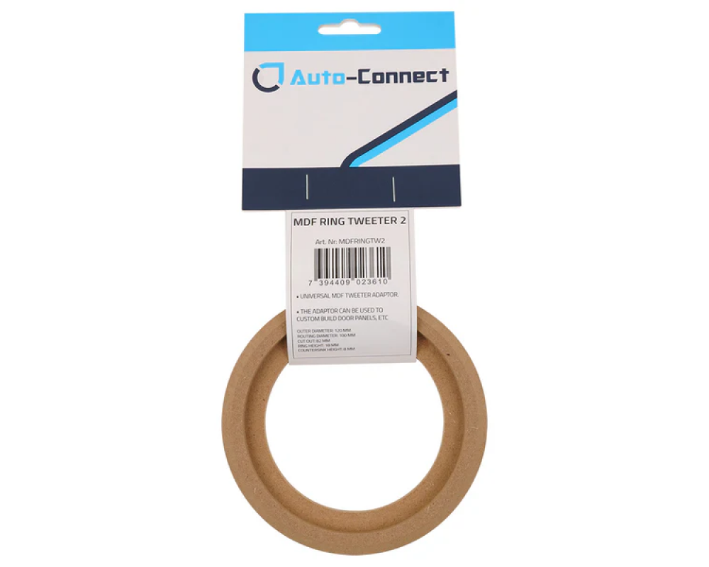 Auto Connect MDF Installation Ring Tweeter, Cut out 82mm