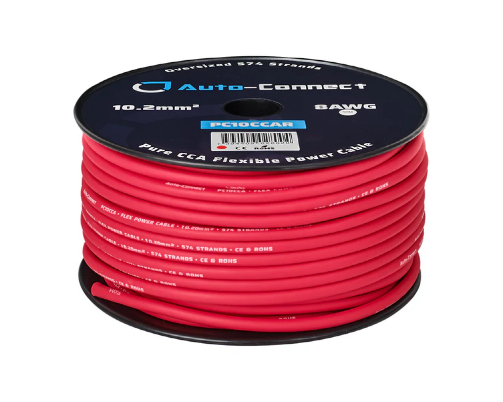 Auto-Connect Power Cable CCA Flex 10mm2 Red 50m