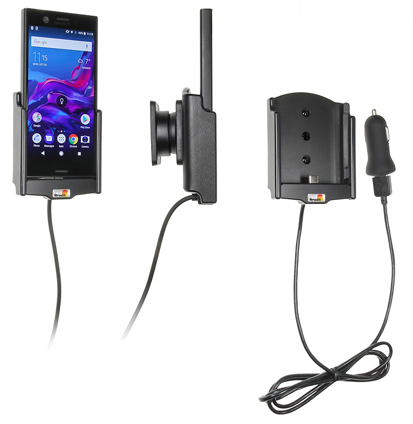Active holder with USB-cable and cig-plug adapter 721007