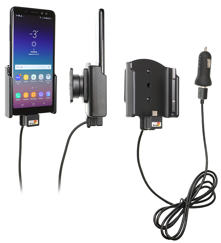 Active holder with USB-cable and cig-plug adapter 721035