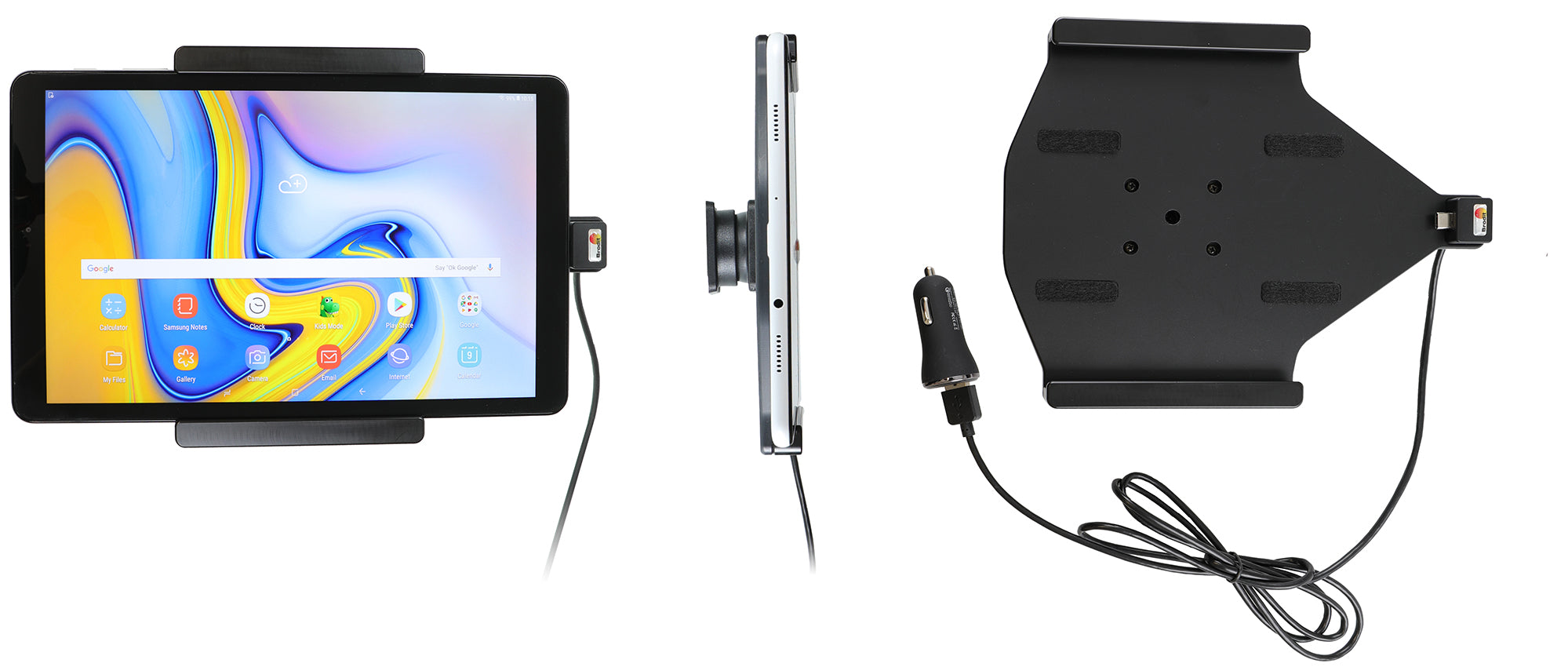 Active holder with USB-cable and cig-plug adapter 721079