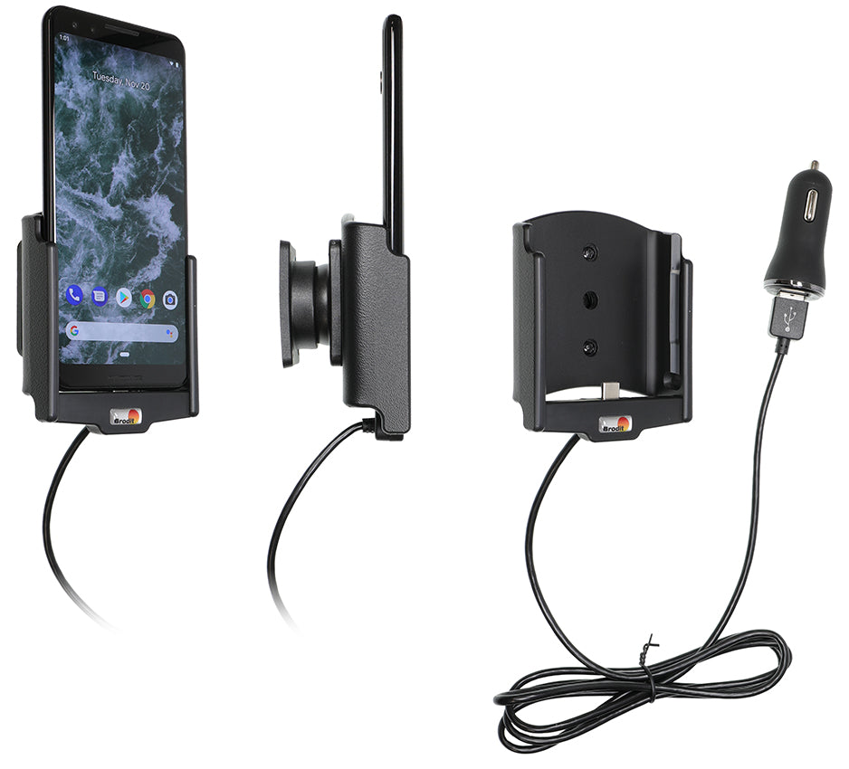 Active holder with USB-cable and cig-plug adapter 721088