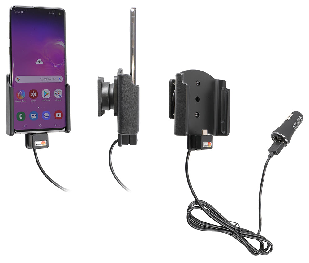 Active holder with USB-cable and cig-plug adapter 721115