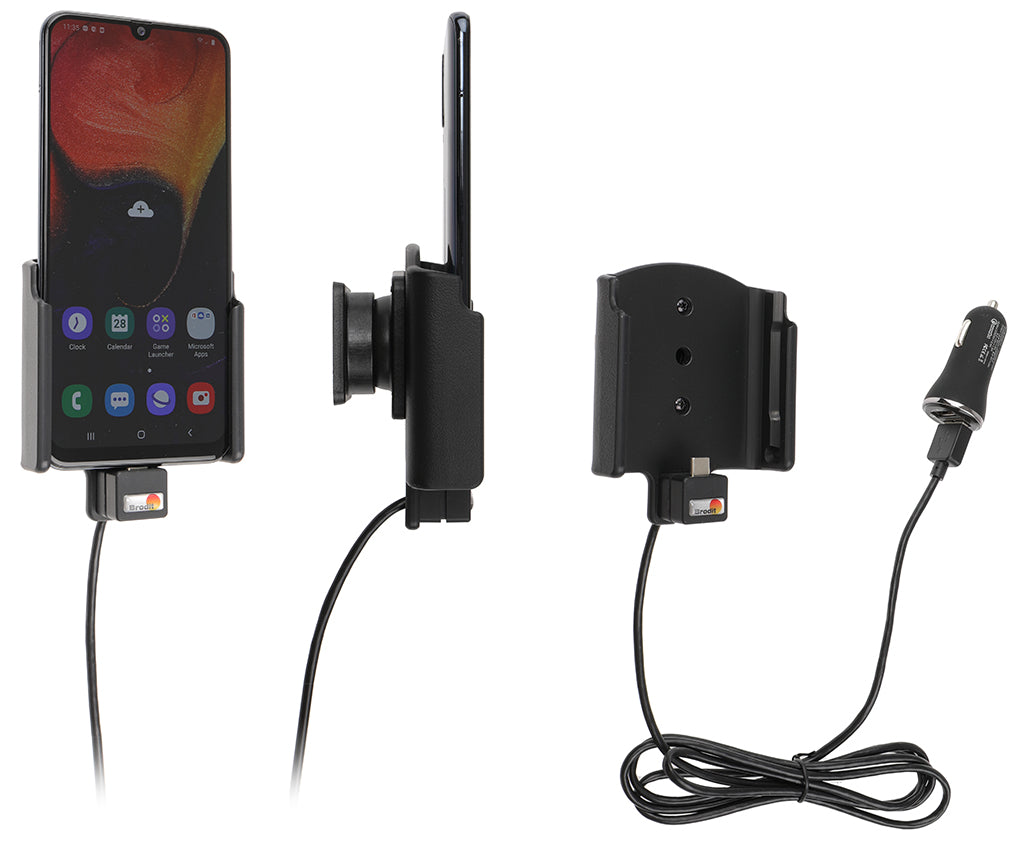 Active holder with USB-cable and cig-plug adapter 721142