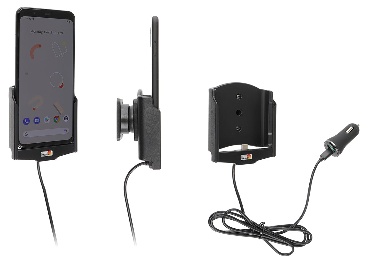 Active holder with USB-cable and cig-plug adapter 721177