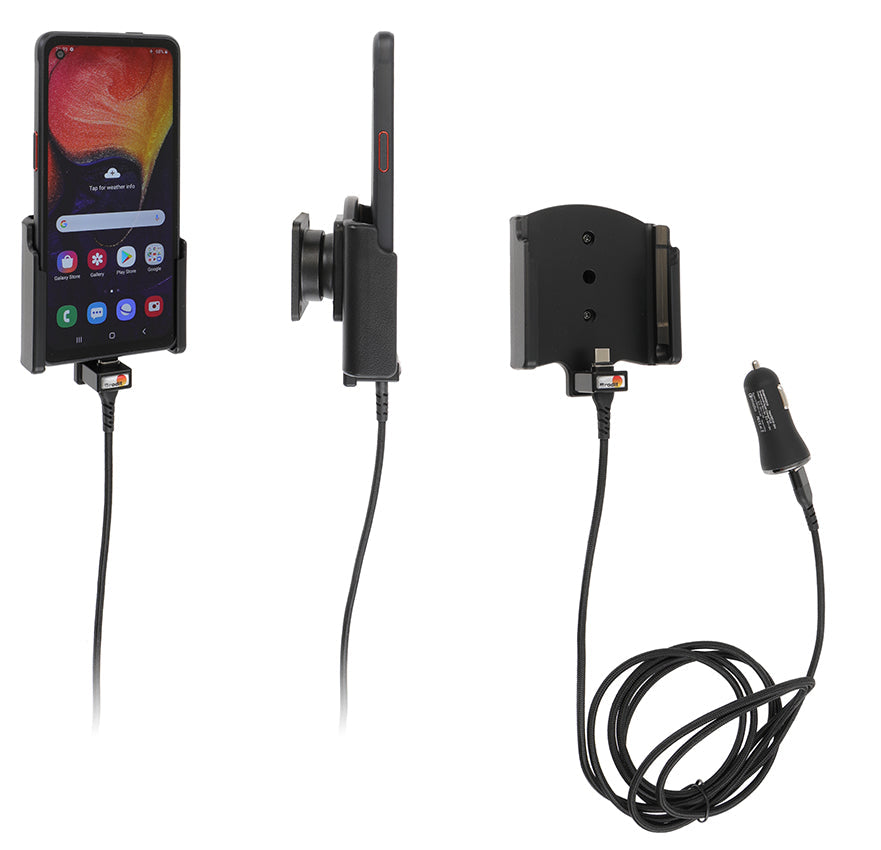 Active holder with USB-cable and cig-plug adapter 721179