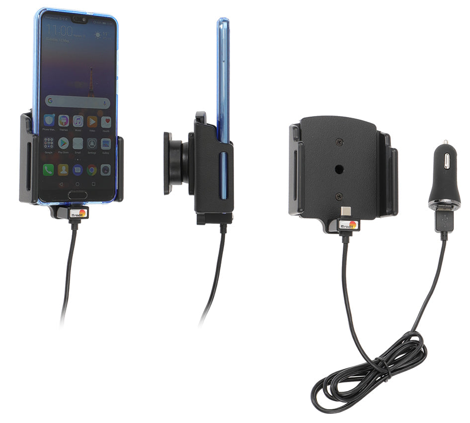 Active holder with USB-cable and cig-plug adapter 721203
