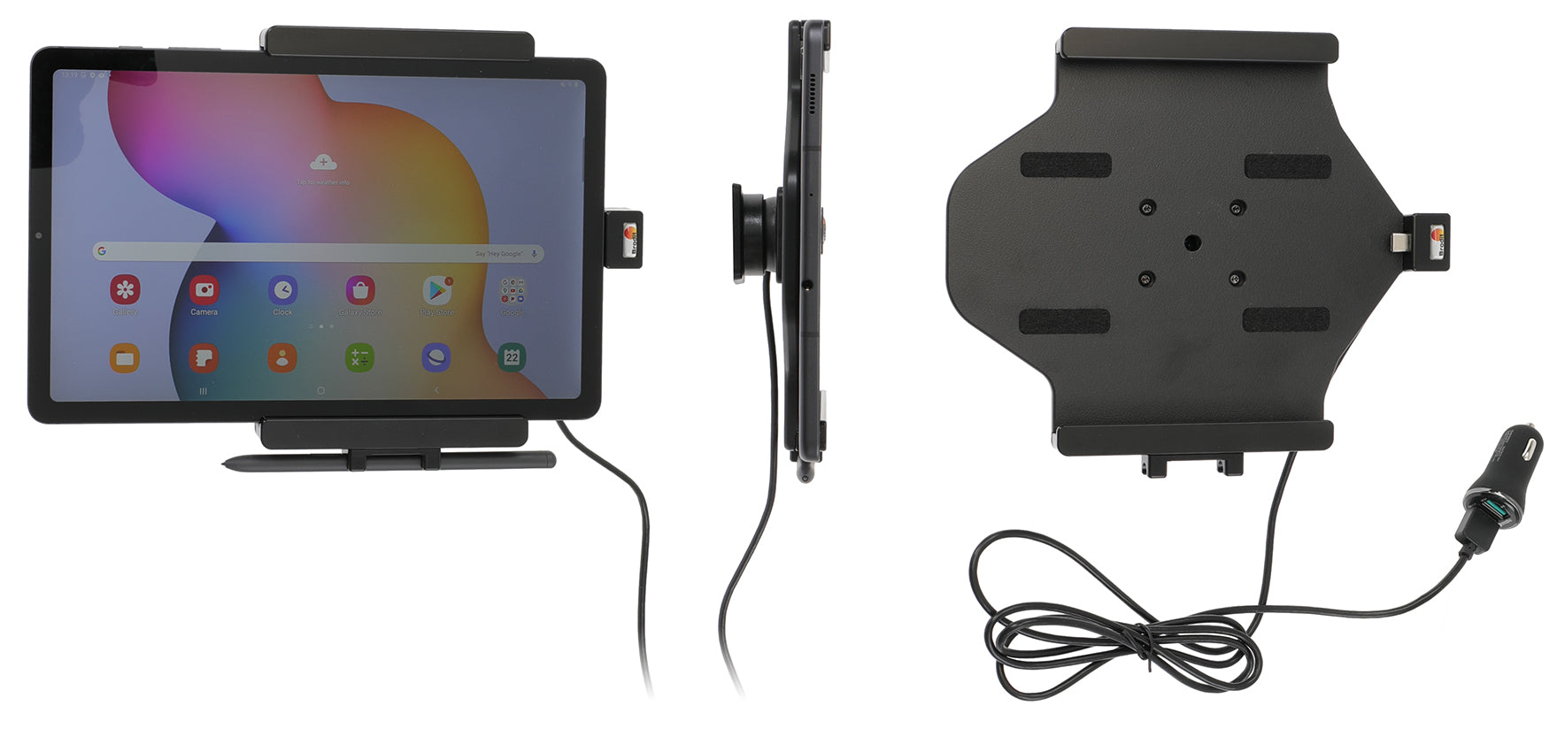 Active holder with USB-cable and cig-plug adapter 721211