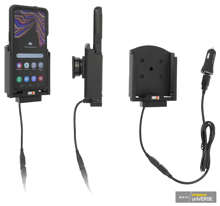 Active holder with USB-cable and cig-plug adapter 721214