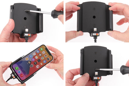 Brodit Actieve Houder 721239 - Telefoonhouder Apple iPhone 14 Pro / iPhone 13 Pro / iPhone 13 / iPhone 12 Pro / iPhone 12