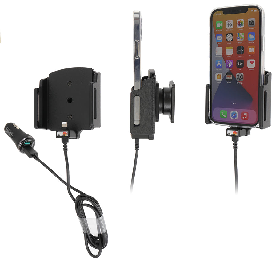 Brodit Actieve Houder 721239 - Telefoonhouder Apple iPhone 14 Pro / iPhone 13 Pro / iPhone 13 / iPhone 12 Pro / iPhone 12