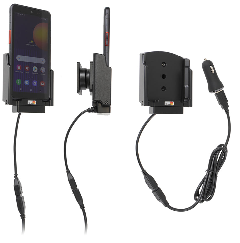 Active holder with USB-cable and cig-plug adapter 721243