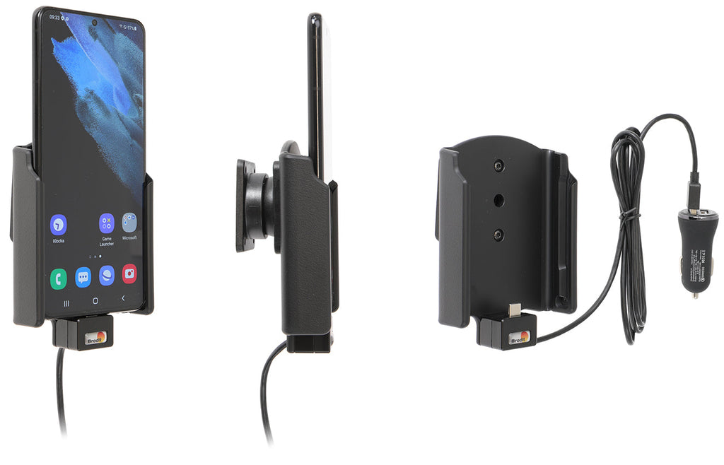 Active holder with USB-cable and cig-plug adapter 721245