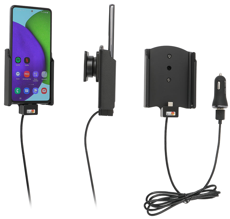Active holder with USB-cable and cig-plug adapter 721256