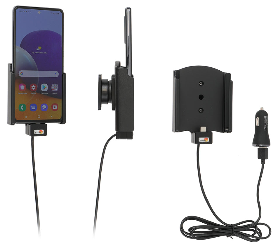 Active holder with USB-cable and cig-plug adapter 721257