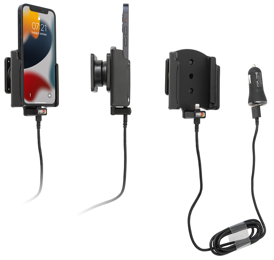 Active holder with USB-cable and cig-plug adapter 721275