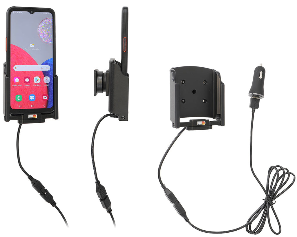 Active holder with USB-cable and cig-plug adapter 721314