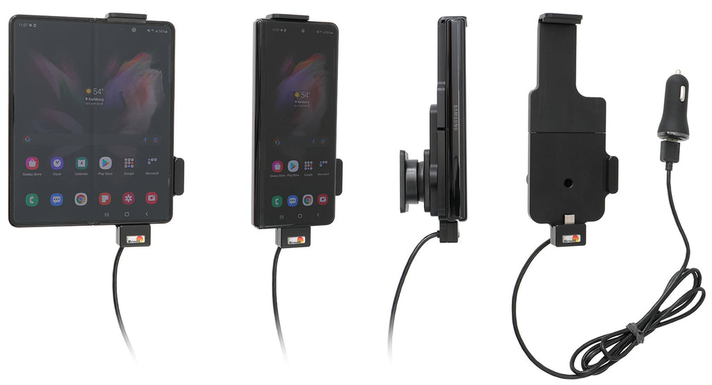 Active holder with USB-cable and cig-plug adapter 721327