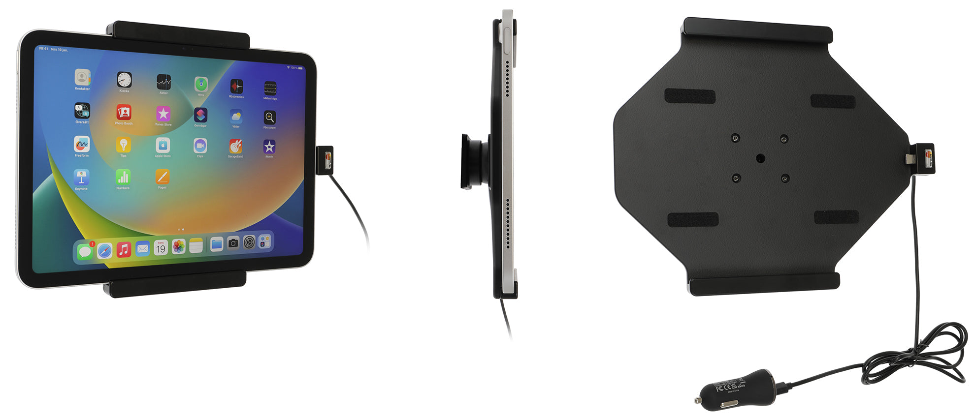 Active holder with USB-cable and cig-plug adapter 721339