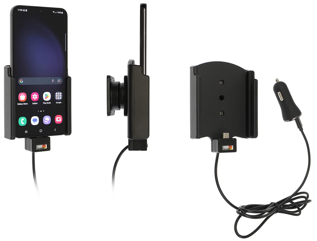 Active holder with USB-cable and cig-plug adapter 721345