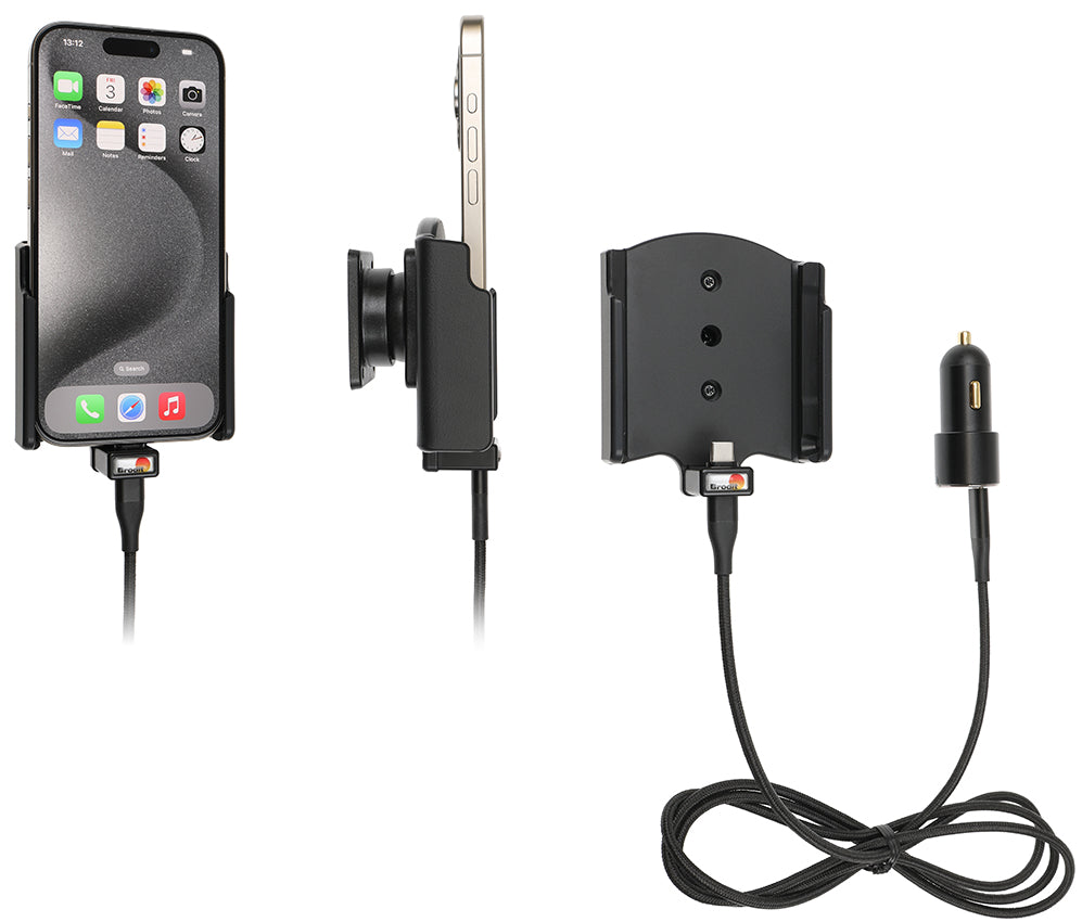 Active holder with USB-cable and cig-plug adapter 721369