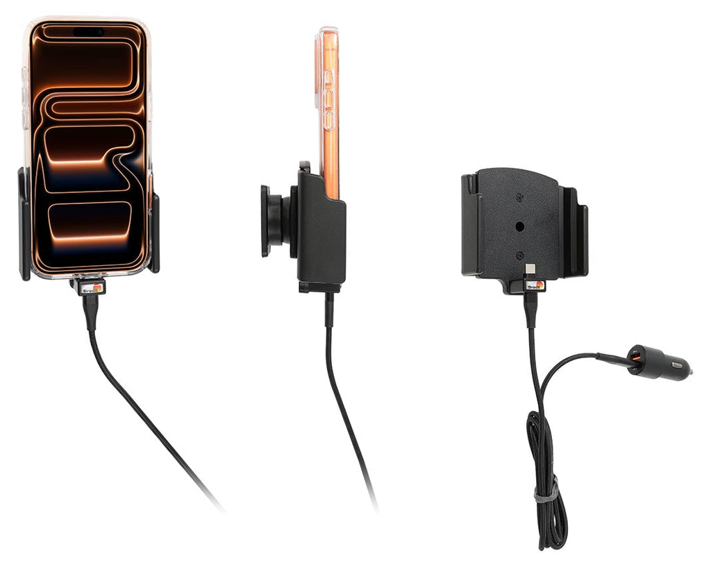 Active holder with USB-cable and cig-plug adapter 721377