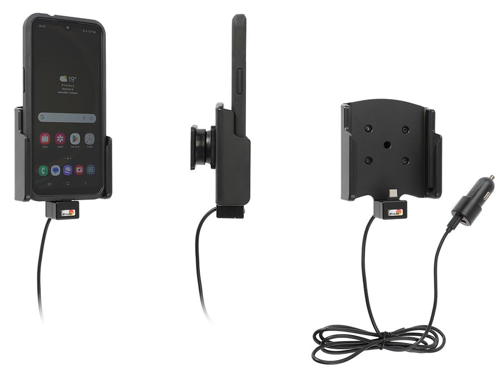 Active holder with USB-cable and cig-plug adapter 721445