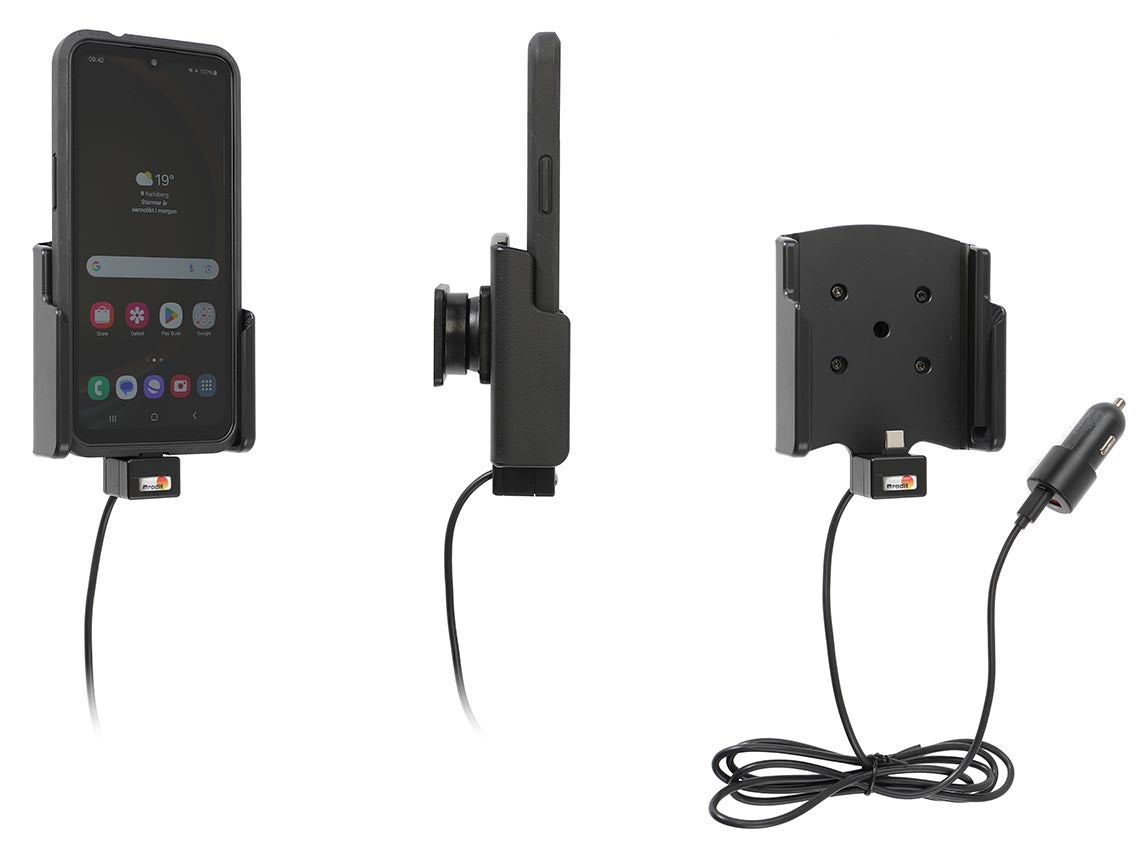 Active holder with USB-cable and cig-plug adapter 721445