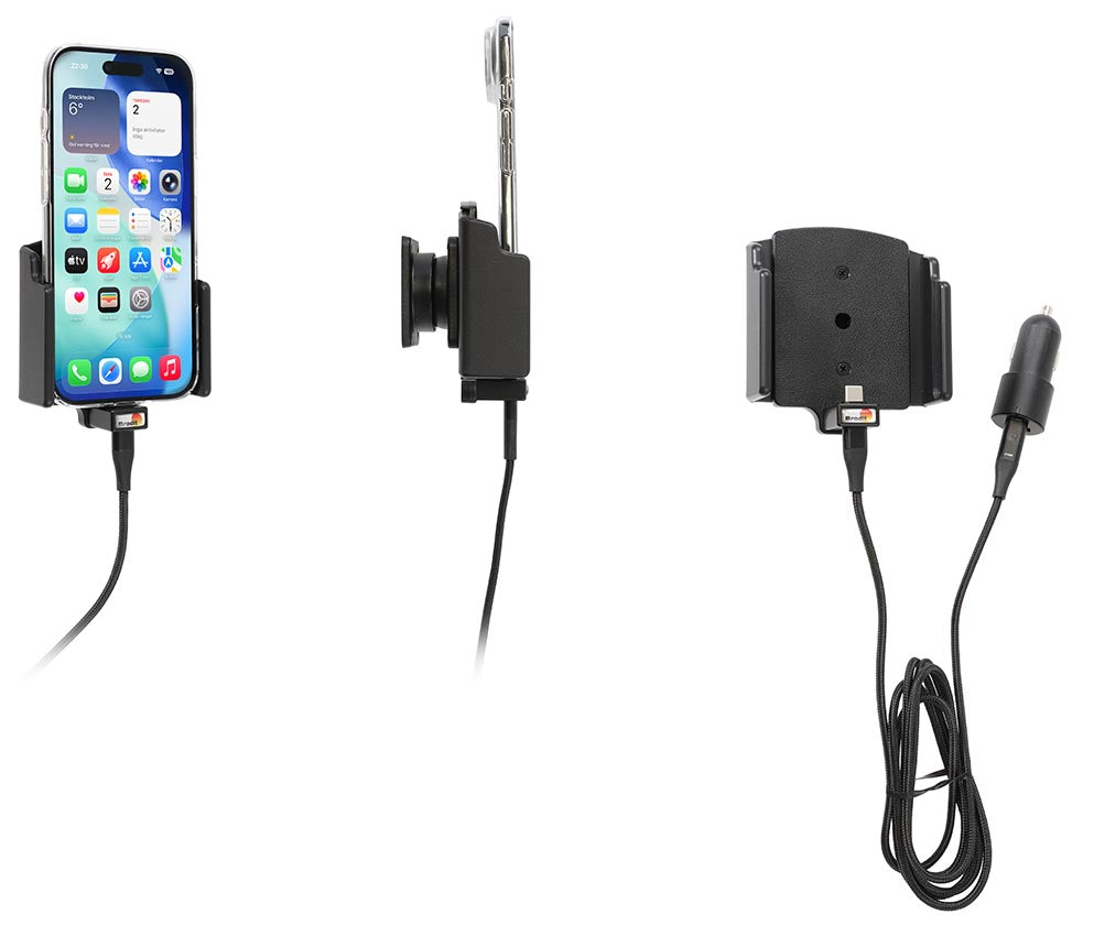 Active holder with USB-cable and cig-plug adapter 721457