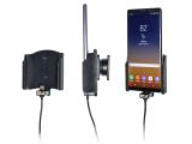 Brodit - Samsung Galaxy Note 8 Actieve houder met vaste voeding (Gestoffeerd) - Telefoon- & Tablethouder - artikel 727005 - a
