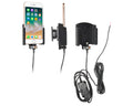 Brodit - Apple iPhone 8 Actieve houder met vaste voeding (Gestoffeerd) - Telefoon- & Tablethouder - artikel 727009