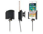 Brodit - Apple iPhone 8 Actieve houder met vaste voeding (Gestoffeerd) - Telefoon- & Tablethouder - artikel 727009 - afbeeldi