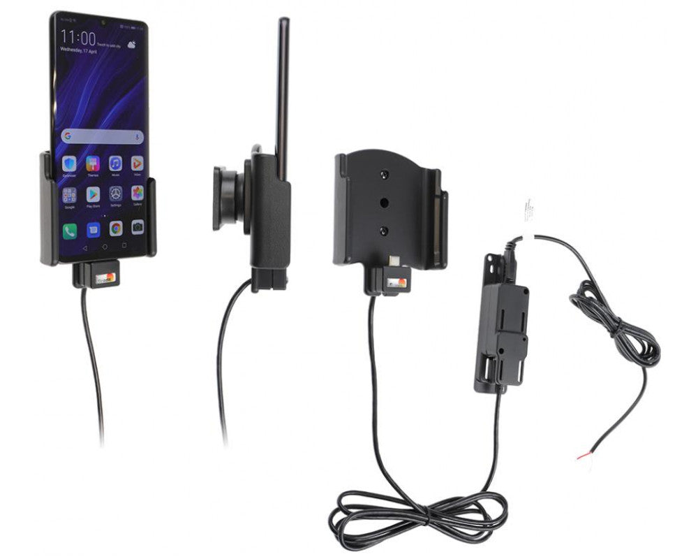 Brodit - Huawei P30 Pro Actieve houder met vaste voeding - Telefoon- & Tablethouder - artikel 727121