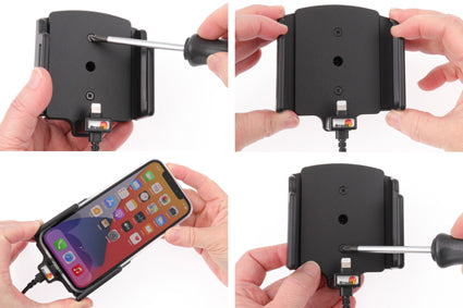 Brodit Actieve Houder 727239 - Telefoonhouder Apple iPhone 14 Pro / iPhone 13 Pro / iPhone 13 / iPhone 12 Pro / iPhone 12