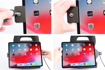 Brodit Houder met Slot 736095 - Tablethouder Apple iPad Pro 13 / iPad Pro 12.9 2020 / iPad Pro 12,9 2018 / iPad Air 13 2025 M3 / iPad Air 13 2024