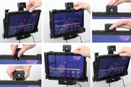 Brodit Houder met Slot 736209 - Tablethouder Samsung Galaxy Tab Active Pro T540/T545/T547/T547U
