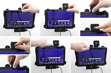 Brodit Houder met Slot 736329 - Tablethouder Samsung Galaxy Tab Active 4 Pro